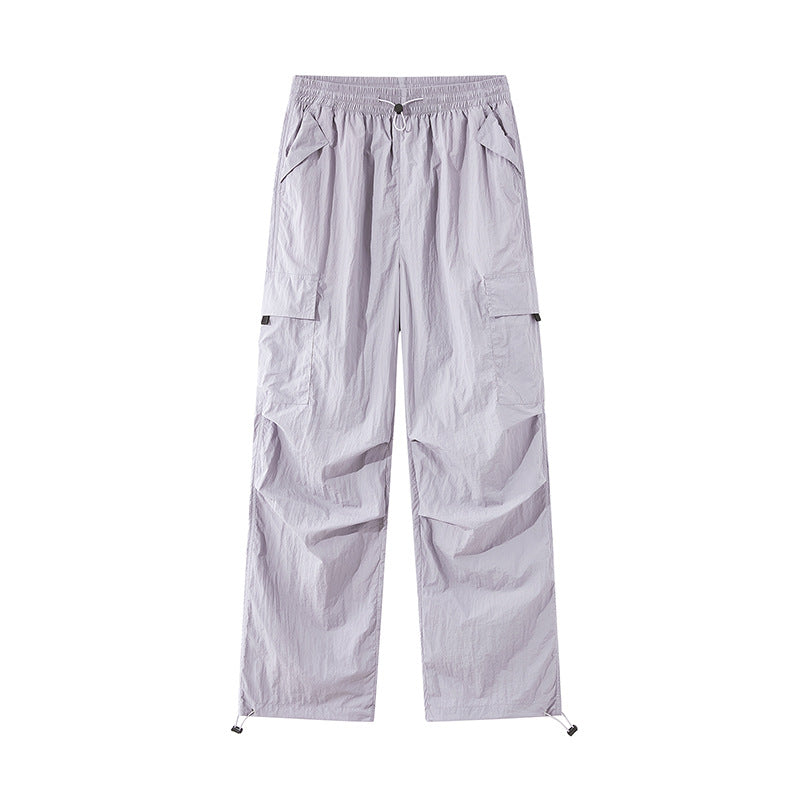 Unisex Leichte technische Cargo-Hose mit Kordelzug und verstellbarem Saum Shop Nory