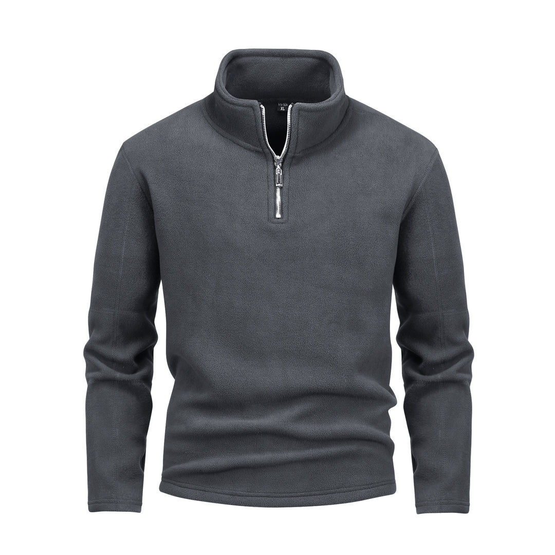 Herren nan Fleece-Halbzip-Pullover mit Stehkragen und flauschiger Mikrofleece-Qualität Shop Nory