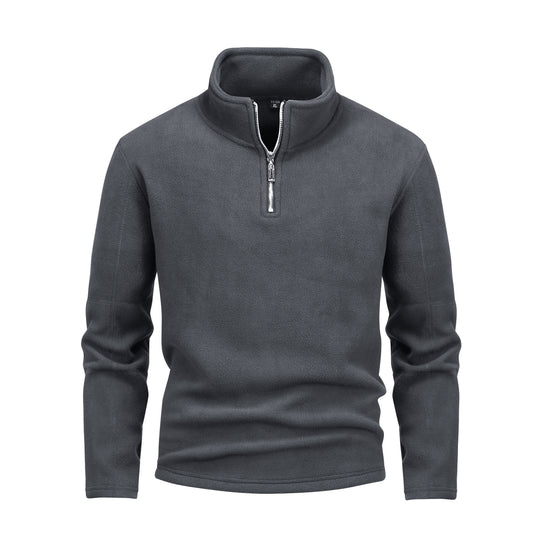 Herren nan Fleece-Halbzip-Pullover mit Stehkragen und flauschiger Mikrofleece-Qualität Shop Nory