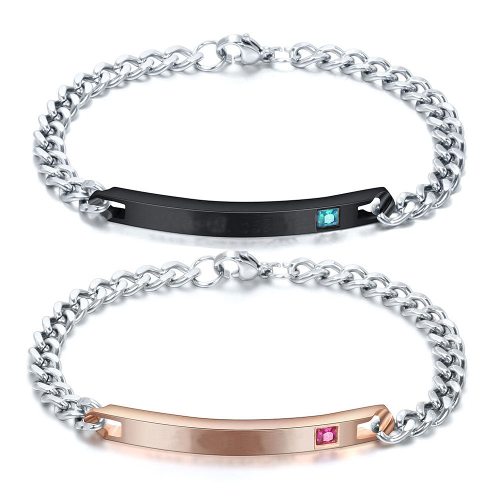 Herren Armband mit personalisierbarem Namensschild und hochwertigem Edelstahl Shop Nory