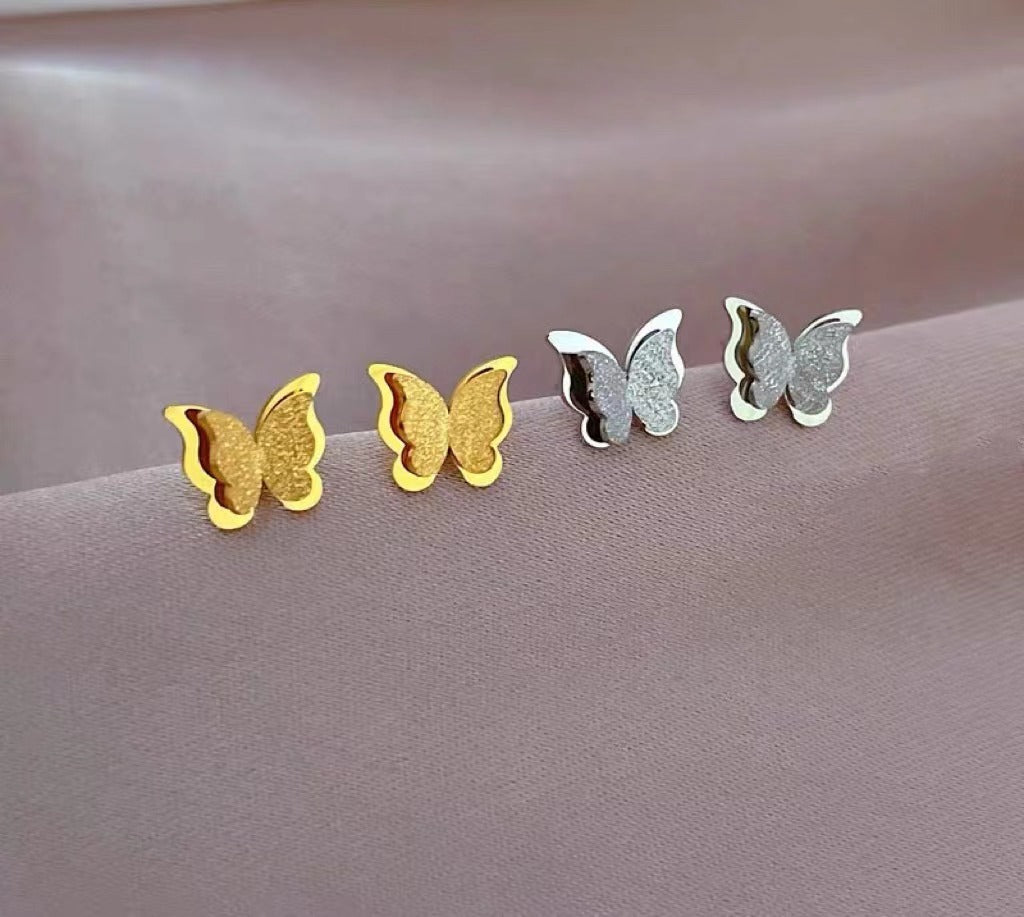 Damen Schmetterlingsförmige Steckerohrringe Shop Nory