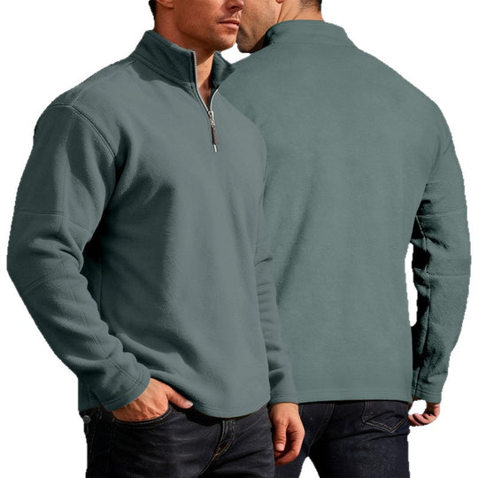 Herren Thermo-Fleece-Halbzip-Pullover mit Stehkragen Shop Nory
