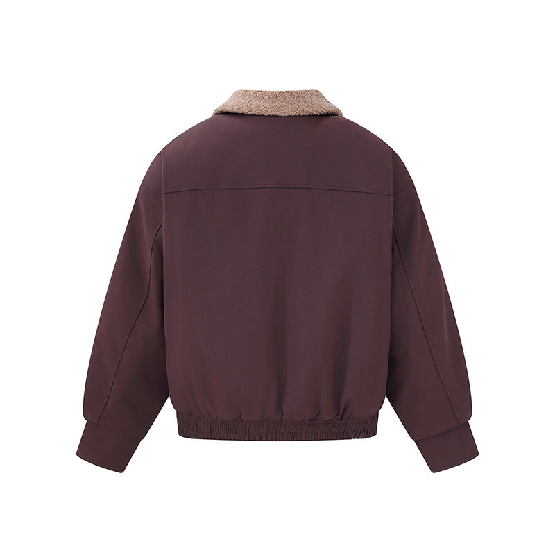 Damen Kurz geschnittener Boxy‑Blouson mit Teddykragen und Schulterlaschen Shop Nory