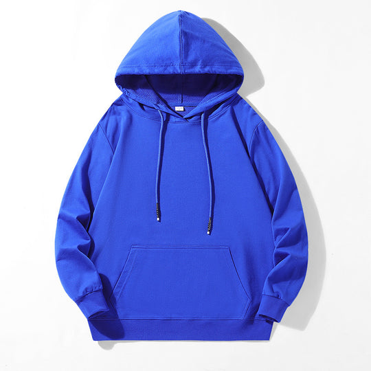 Unisex Locker geschnittener Kapuzenpullover aus Baumwollmix mit Kängurutasche und Kordelzug Shop Nory