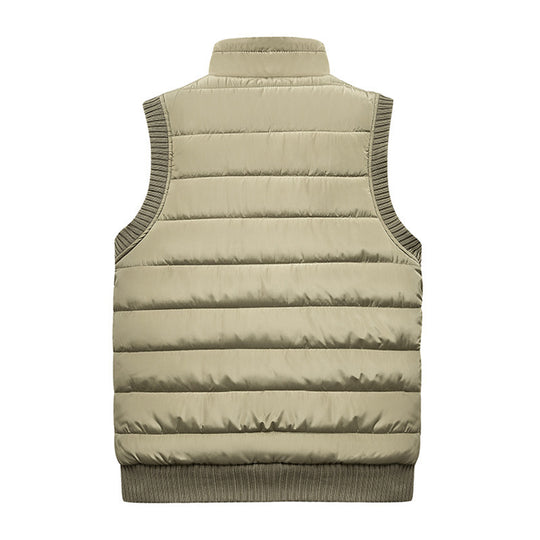 Herren gesteppte Thermo-Steppweste mit wärmender Teddyinnenlage und elastischen Rippabschlüssen Shop Nory