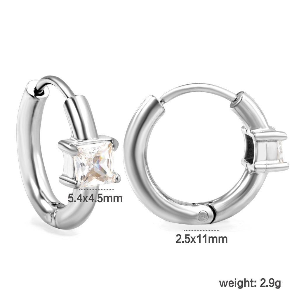 Damen Hängende Ohrringe mit herzförmigem Zirkonia und elegantem Design Shop Nory
