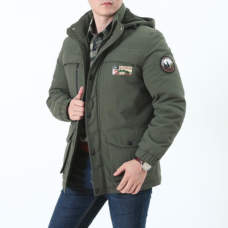 Herren Multifunktionaler Winterparka mit Teddyfleece-Kapuze und Mehrfach-Taschensystem Shop Nory