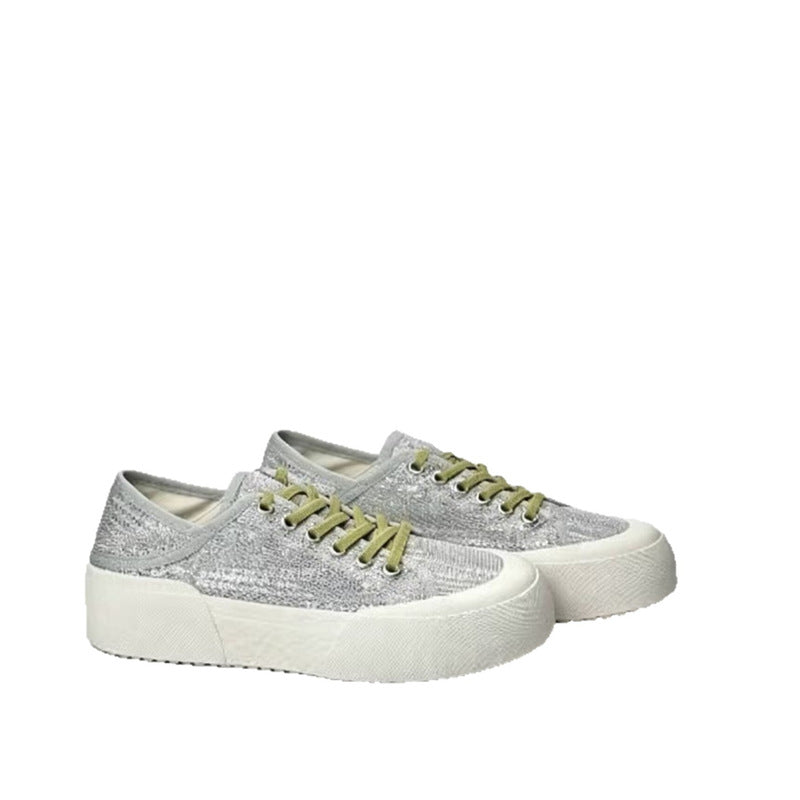 Damen Plateausneaker mit gestricktem Obermaterial und dicker Plattformsohle Shop Nory