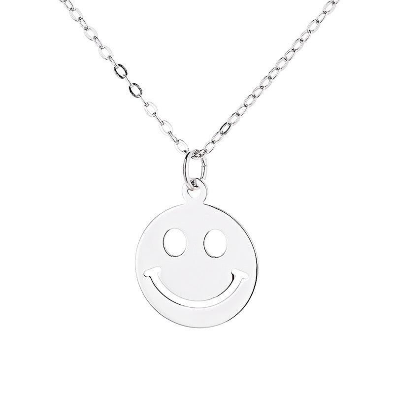 Damen Halskette mit kreativem Smiley-Anhänger und hochwertiger Verarbeitung Shop Nory
