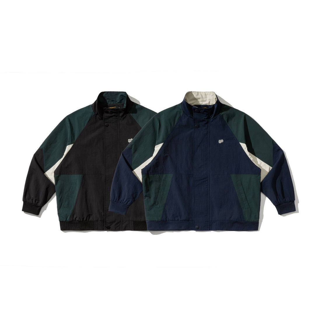 Unisex Boxy-Trackjacke im Retro-Utility-Look mit hohem Funnelkragen Shop Nory