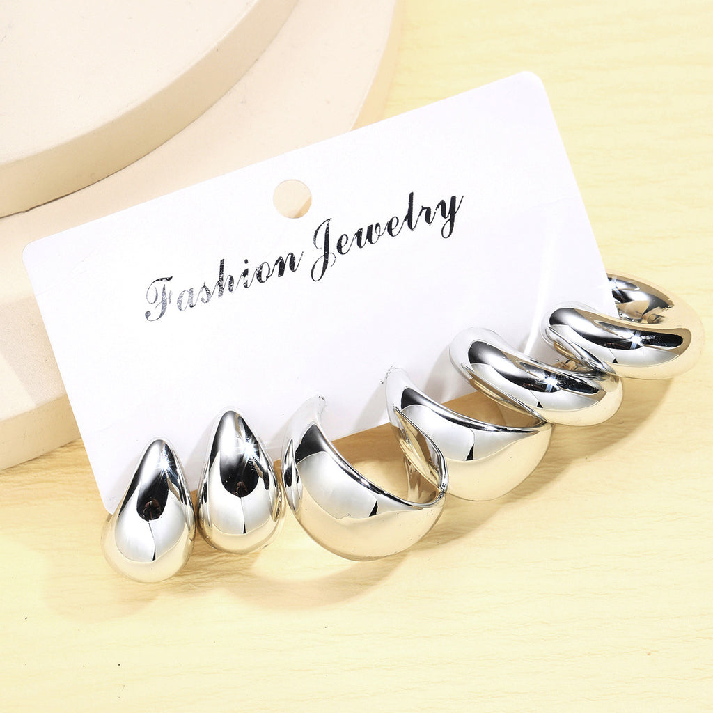 Damen Fingerring-Set mit modernen, geometrischen Designs Shop Nory