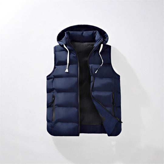 Herren Steppweste mit Kapuze, windabweisender Mikrofaserschale und leichter Thermoisolierung Shop Nory