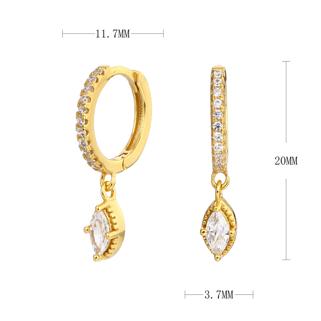 Damen Ohrhänger mit funkelnden Zirkonia und luxuriösem Design Shop Nory