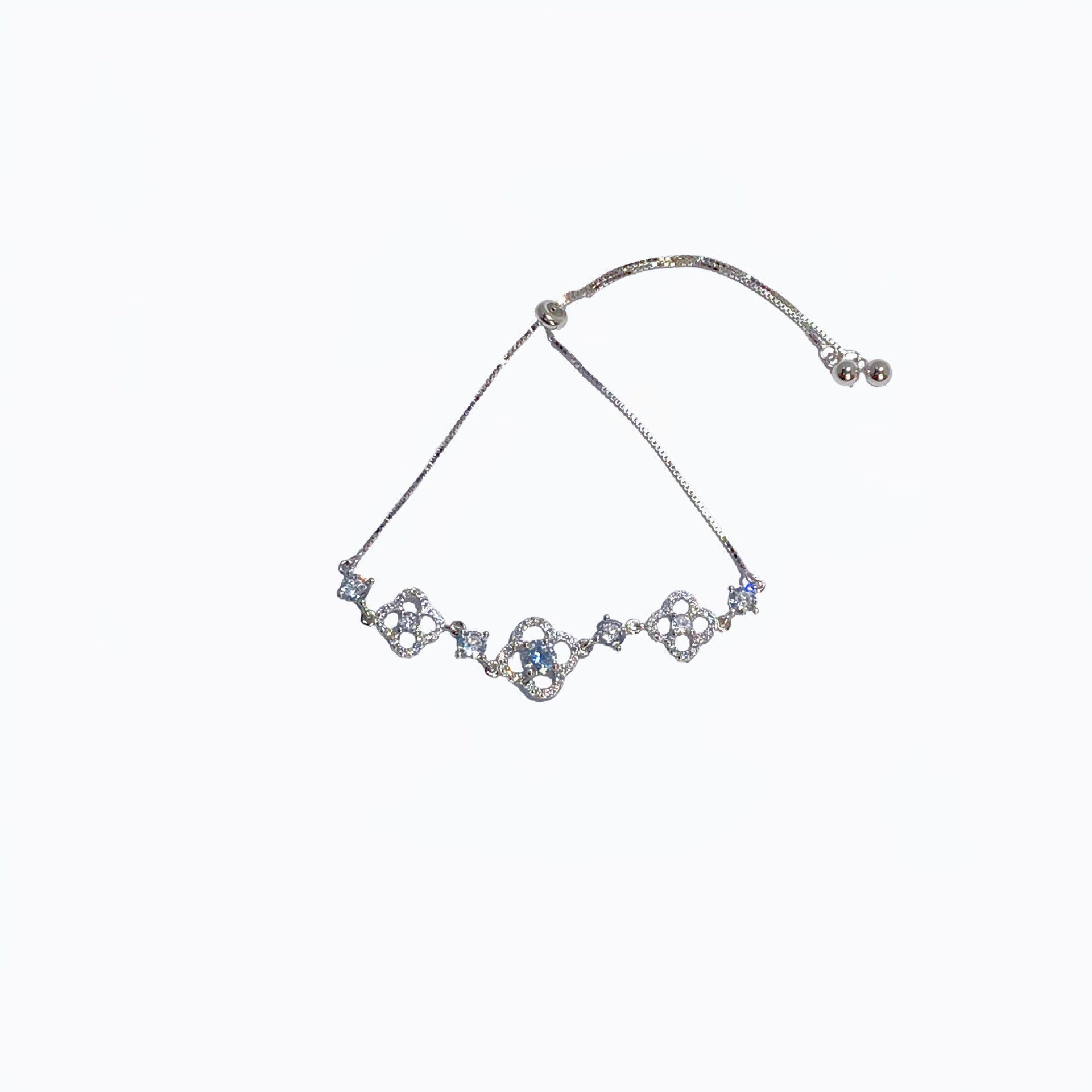 Damen filigranes Armband mit funkelnden Kristallverzierungen Shop Nory