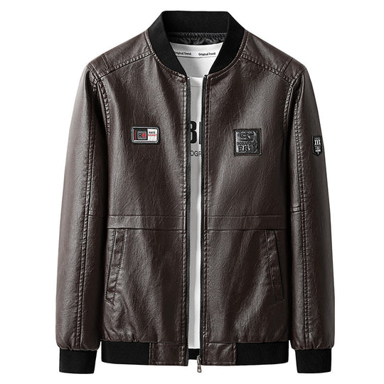 Herren Modische Kunstleder-Bomberjacke Shop Nory 1787738231