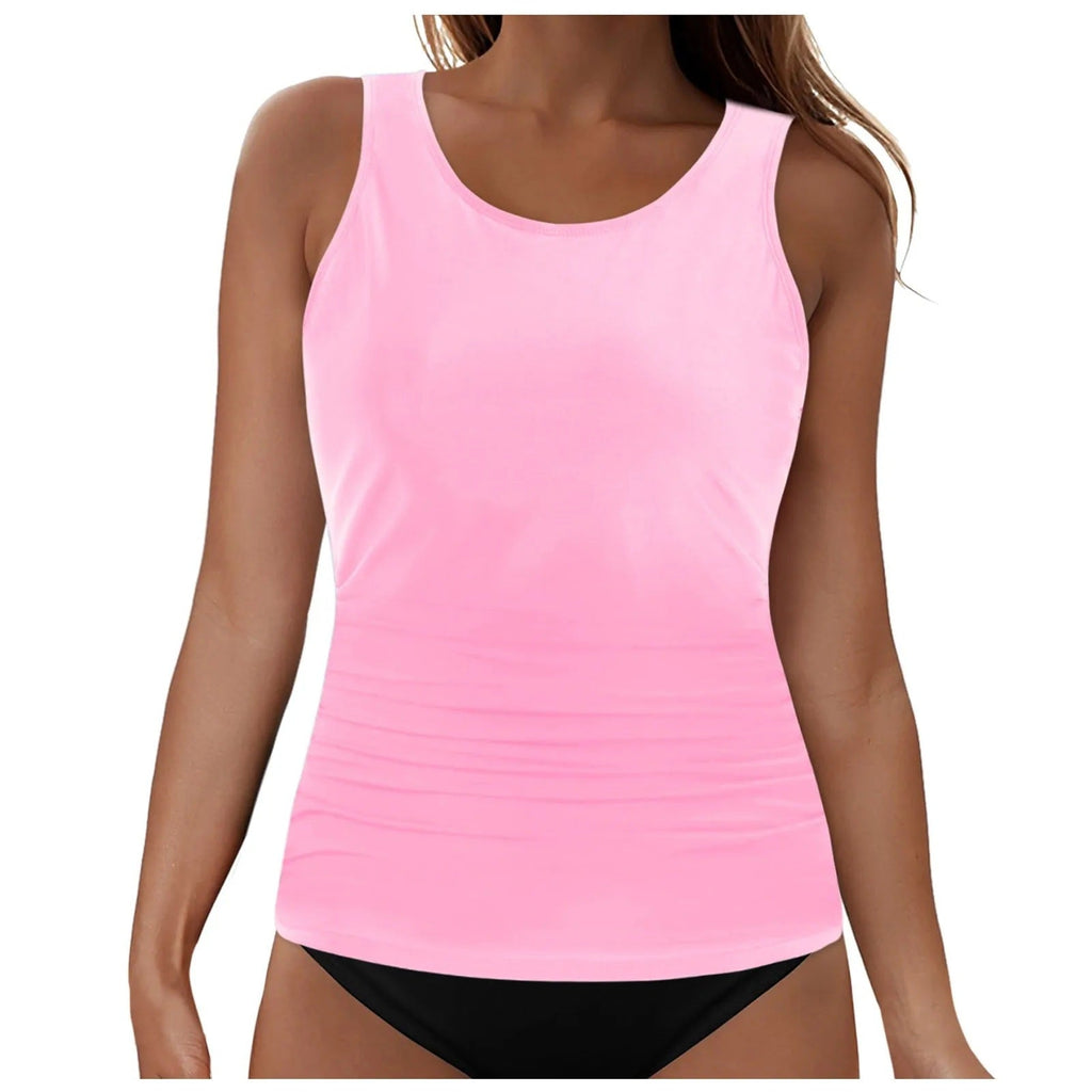 Damen Tankini-Oberteil mit Raffung