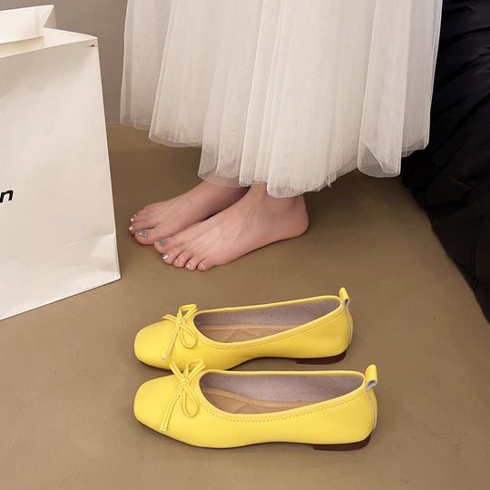 Damen Ballerinas mit süßem Schleifen-Design und komfortabler Sohle