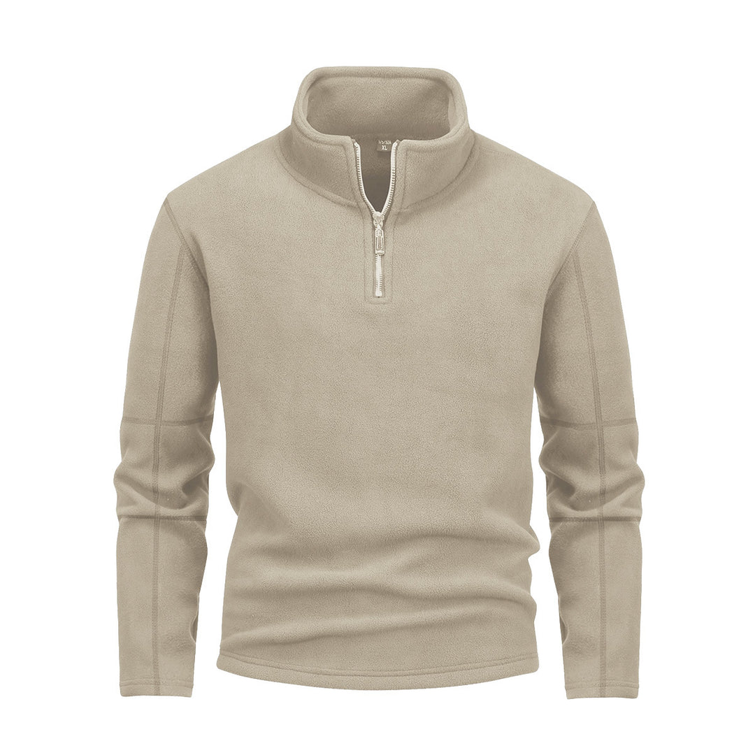 Herren nan Fleece-Halbzip-Pullover mit Stehkragen und flauschiger Mikrofleece-Qualität Shop Nory
