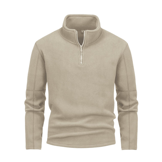 Herren nan Fleece-Halbzip-Pullover mit Stehkragen und flauschiger Mikrofleece-Qualität Shop Nory