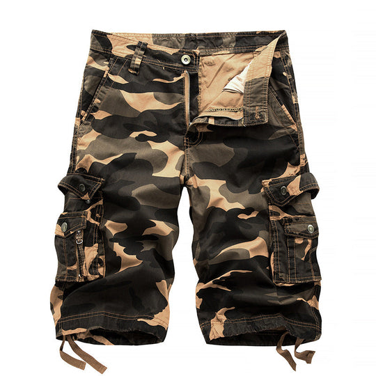 Herren Cargoshorts mit vielseitigen Taschen und Kordelzug Shopnory