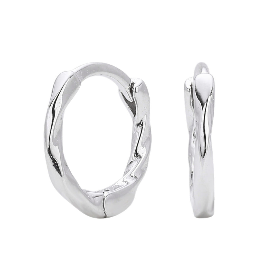 Damen Creolen im modernen drehbaren Design aus hochwertigem 925 Sterling Silber Shop Nory