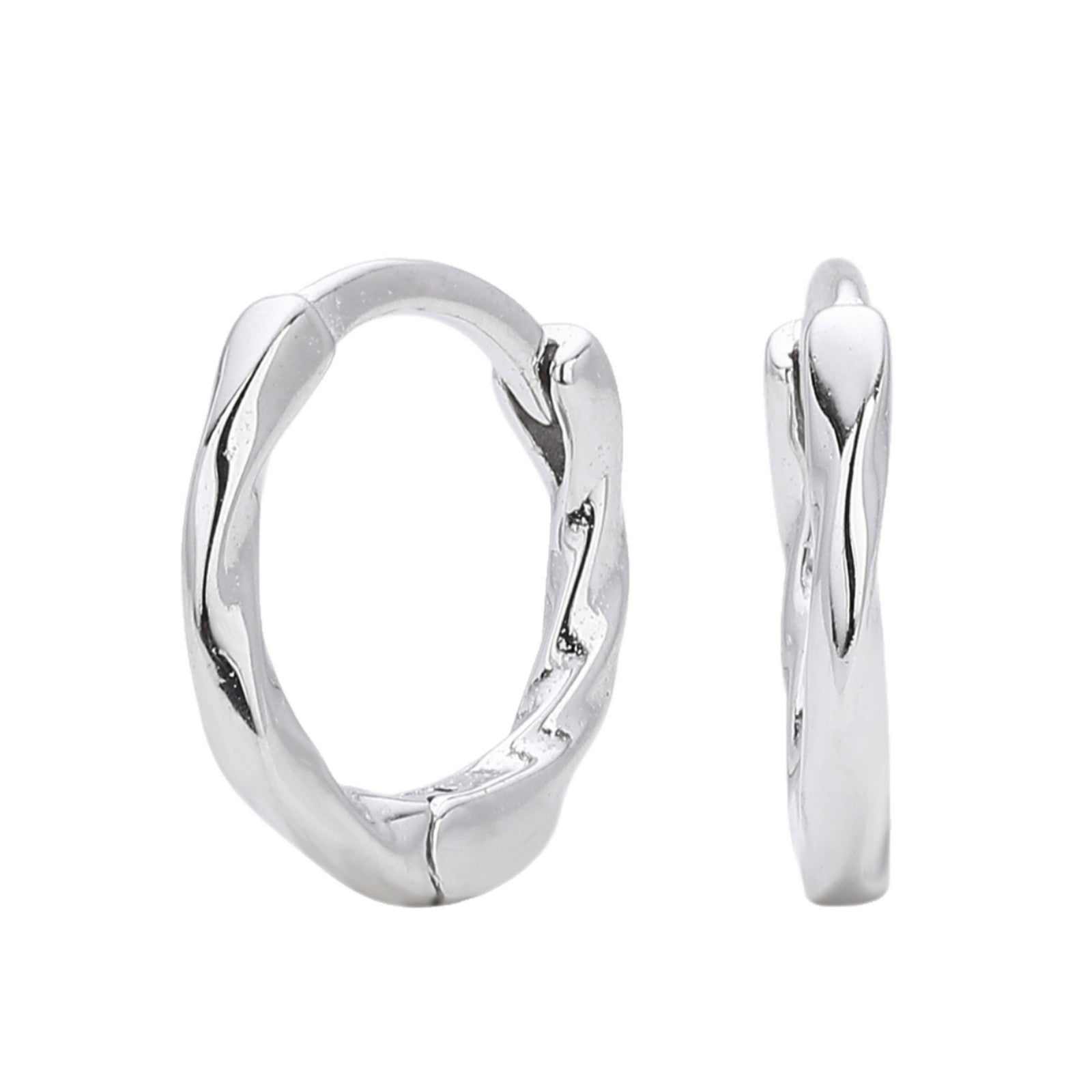 Damen Creolen im modernen drehbaren Design aus hochwertigem 925 Sterling Silber Shop Nory
