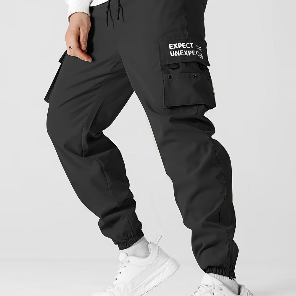 Herren Tapered Cargo-Jogginghose mit elastischem Bund, Multifachtaschen & Bündchen Shop Nory