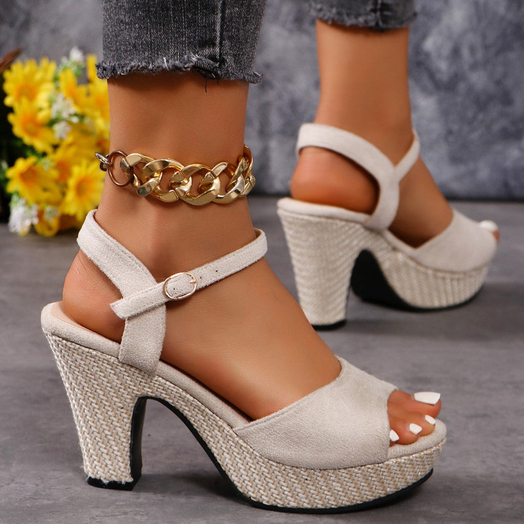 Damen Plateau-Pumps mit ausgefallenem Strukturdesign und elegantem Absatz Shopnory