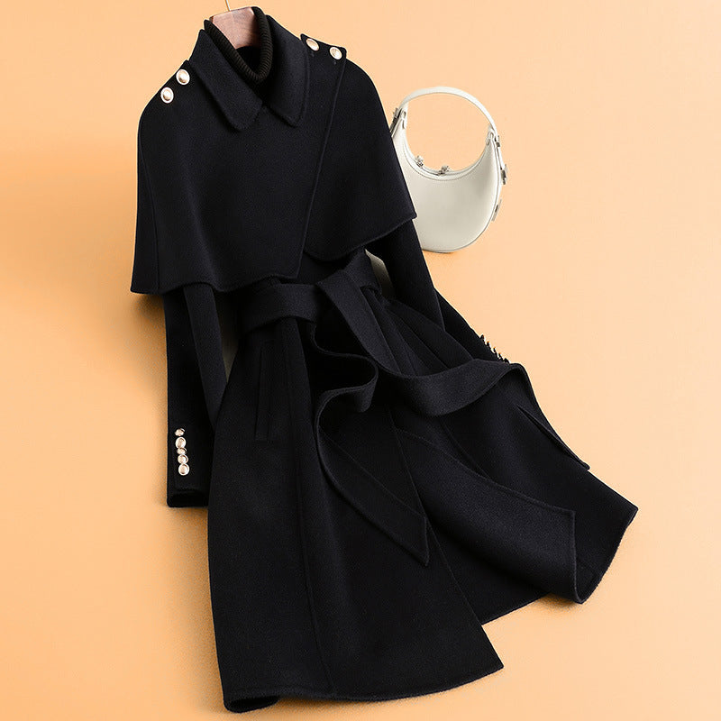 Damen Stylischer Cape-Mantel Shop Nory