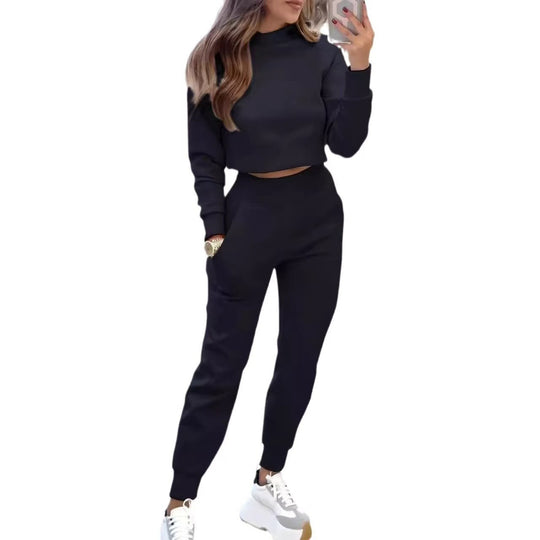 Damen Modischer Sweater und Jogginghose Set Shop Nory