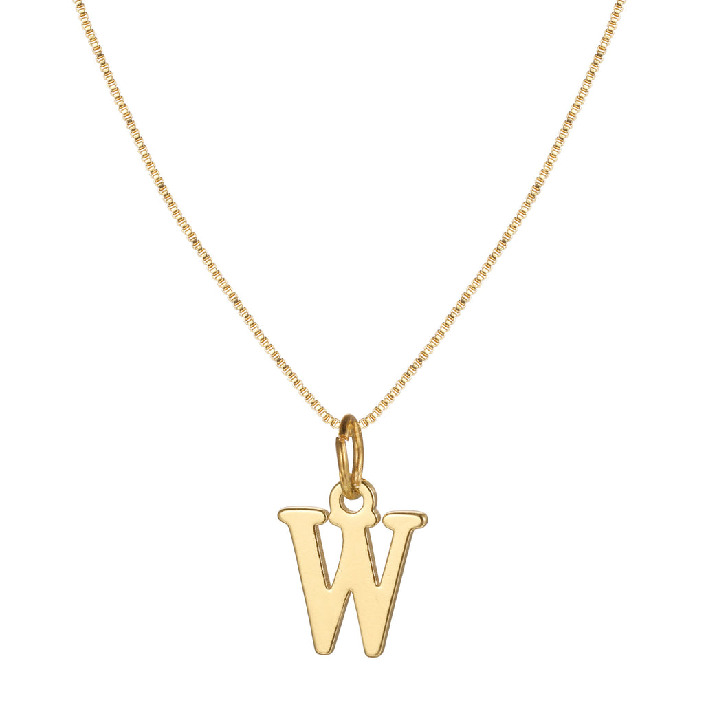 Damen Halskette mit modischem Initial-Anhänger in elegantem Design Shop Nory