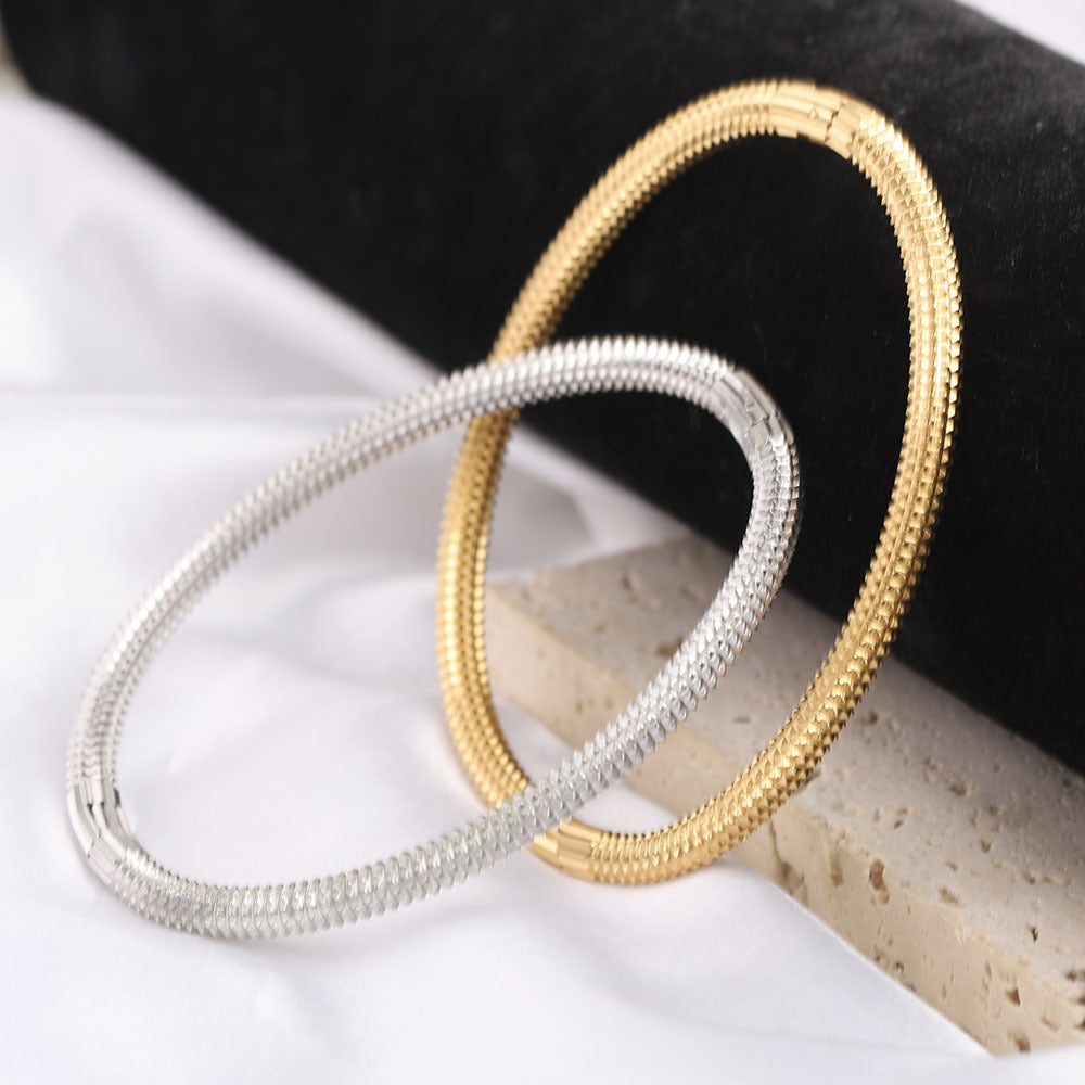 Damen Elastisches Armreif aus hochwertigem Edelstahl Shop Nory
