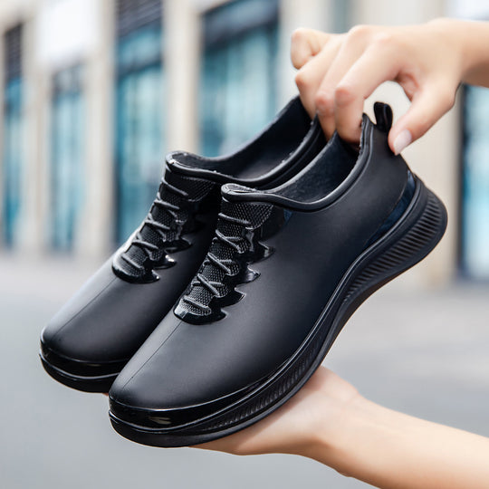 Herren Wasserdichter Slip‑On Gummisneaker mit stoßdämpfender Laufsohle und dezenter Schnüroptik Shop Nory