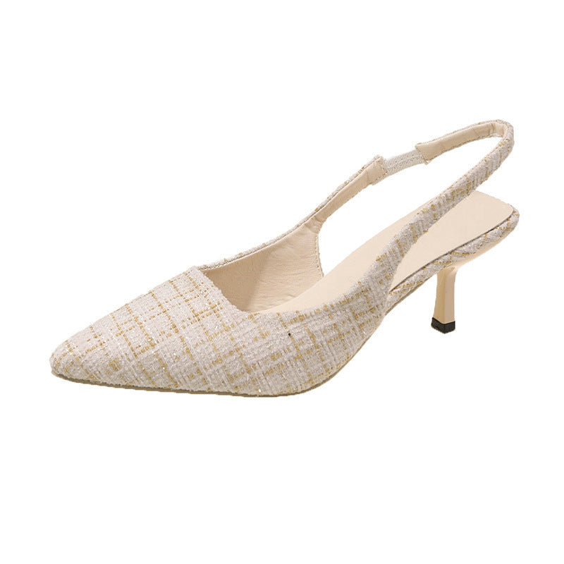 Damen elegante Slingpumps mit feiner Textur