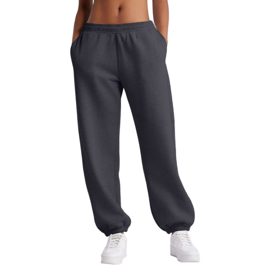 Damen nan schmale High‑Waist Sweat-Jogginghose mit hohem Komfortbund, verstellbarem Kordelzug und elastischen Knöchelbündchen Shop Nory
