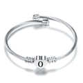 Damen Armreif mit herzförmigem Anhänger und eleganten Akzenten Shop Nory