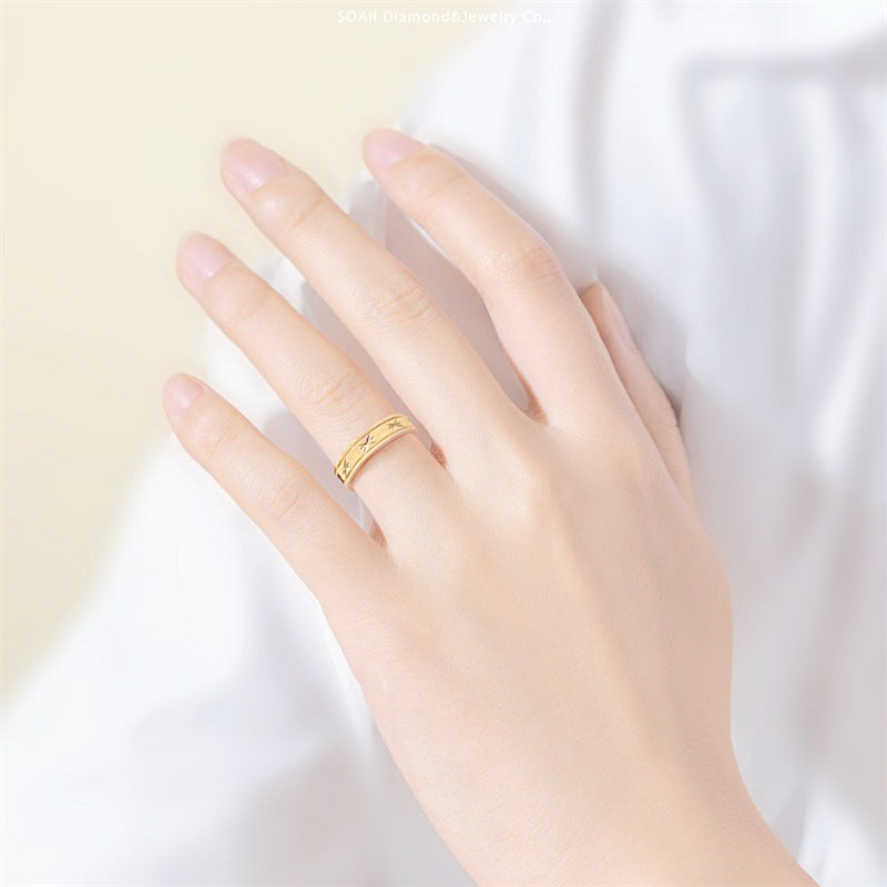 Herren Ring mit kunstvollen Gravuren und eleganter Oberfläche Shop Nory