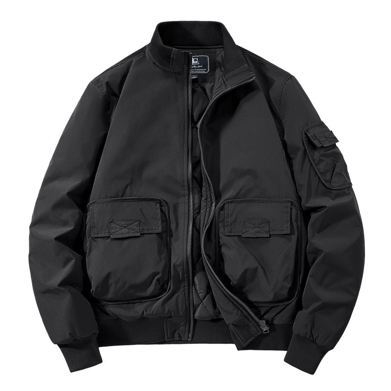 Herren Modische Bomberjacke mit zahlreichen Taschen Shop Nory