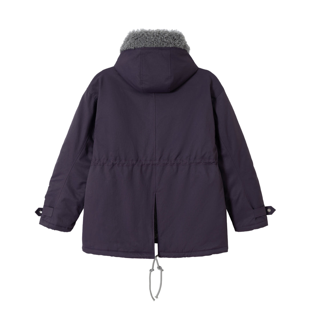 Damen Kurzparka mit Teddyfutter, Tunnelzug und Schnallenärmeln Shop Nory
