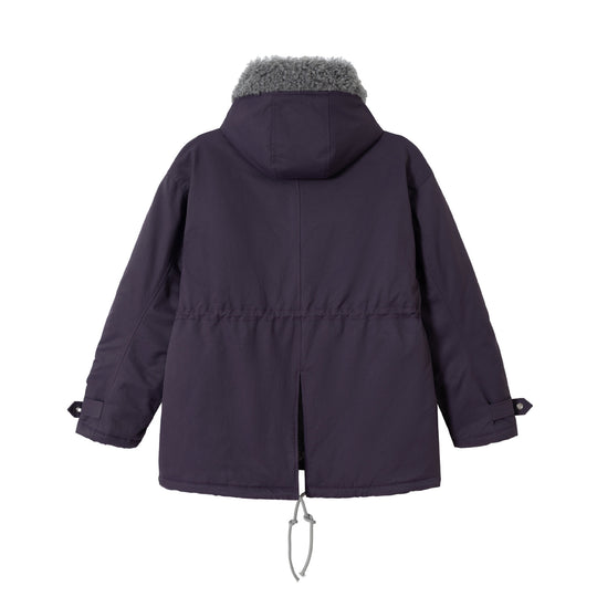 Damen Kurzparka mit Teddyfutter, Tunnelzug und Schnallenärmeln Shop Nory