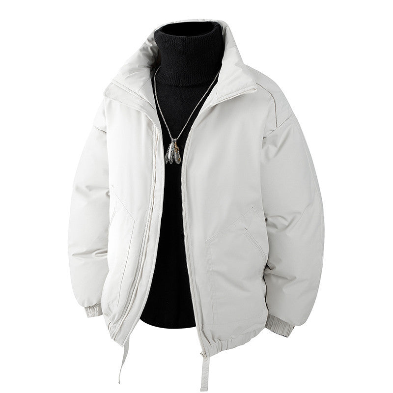 Herren Oversized Thermo‑Steppjacke mit hohem Kragen, Reißverschluss und Tunnelzug Shop Nory