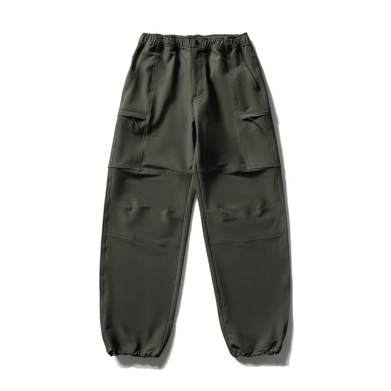 Herren Technische Cargo-Freizeithose mit elastischem Bund, Kniepaneelen und Reißverschlusstaschen Shop Nory