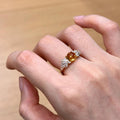 Damen Zarter Ring mit kunstvoller Edelsteinverzierung Shop Nory
