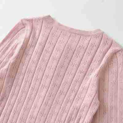 Damen Feinstrick-Longsleeve mit Knopfleiste und Strukturstrick Shop Nory