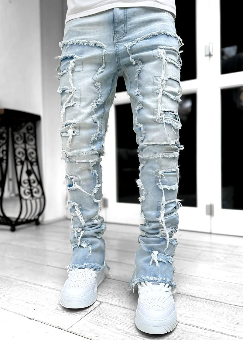 Herren modische Zerrissene Skinny Jeans im lässigen Street-Style