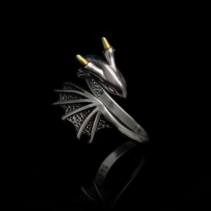 Damenring mit kunstvollem Drachen-Design Shop Nory