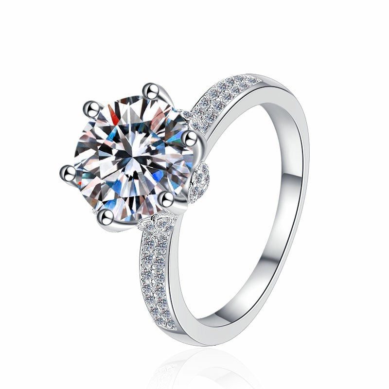 Damen glamouröser Zirkonia Verlobungsring mit funkelndem Design Shop Nory