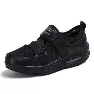 Damen Bequeme und luftige Sneakers mit verstellbarem Klettverschluss