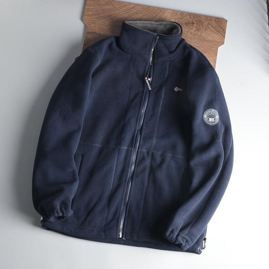 Herren Fleecejacke mit Stehkragen, durchgehendem Reißverschluss und wärmender Microfleece-Innenlage Shop Nory