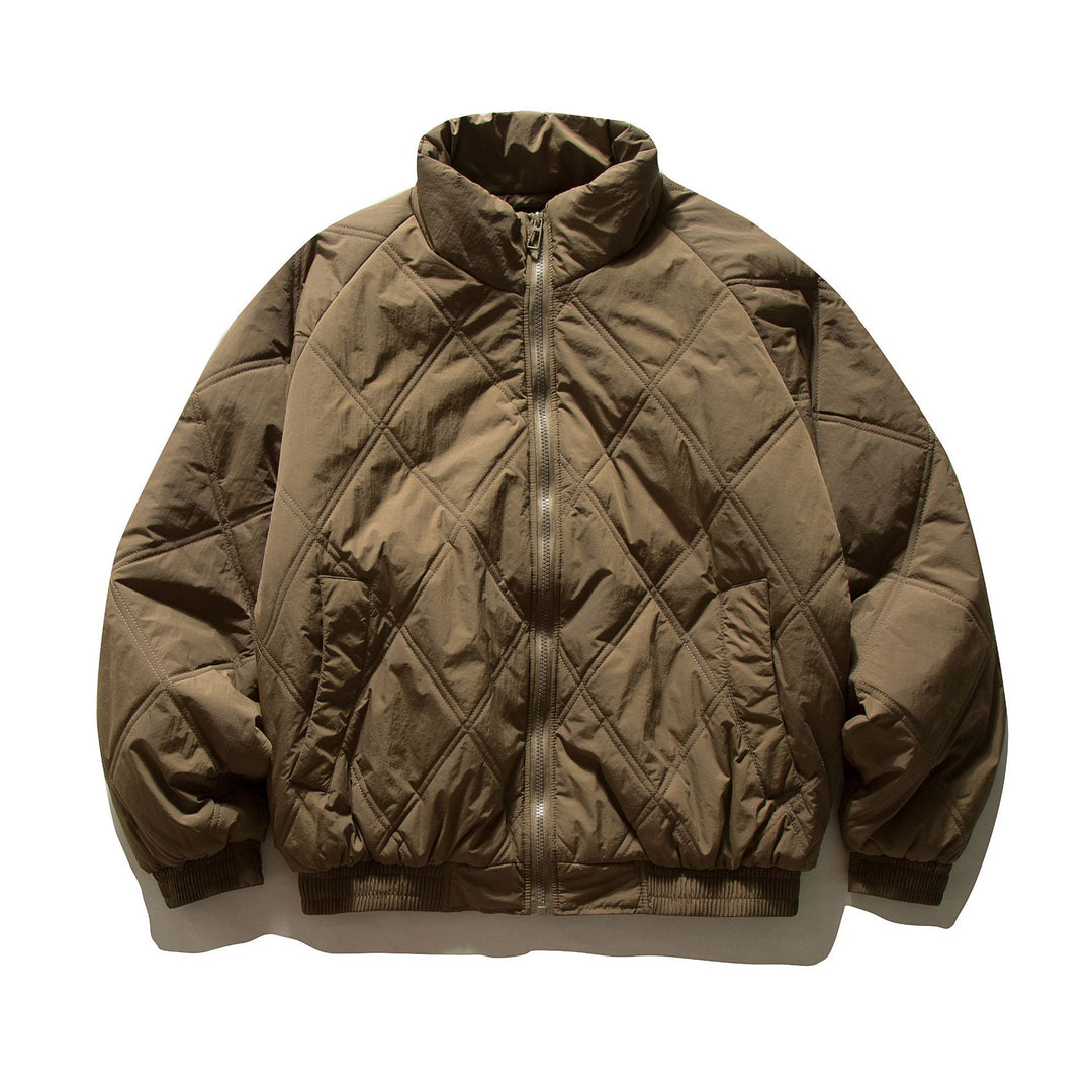 Unisex Boxy‑Steppblouson mit Diamantsteppung und hohem Funnelkragen Shop Nory
